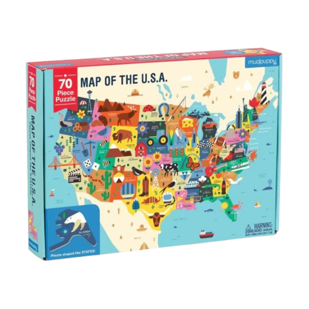 地理拼圖-美國地圖 (33.5x25x5.6)
