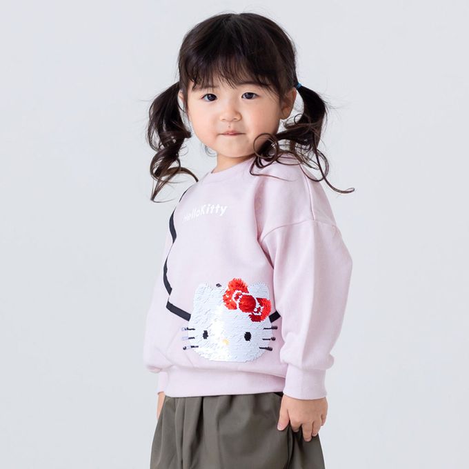 日本 Chil2 - 人氣角色裏毛長袖上衣-卡通人物美樂蒂-粉