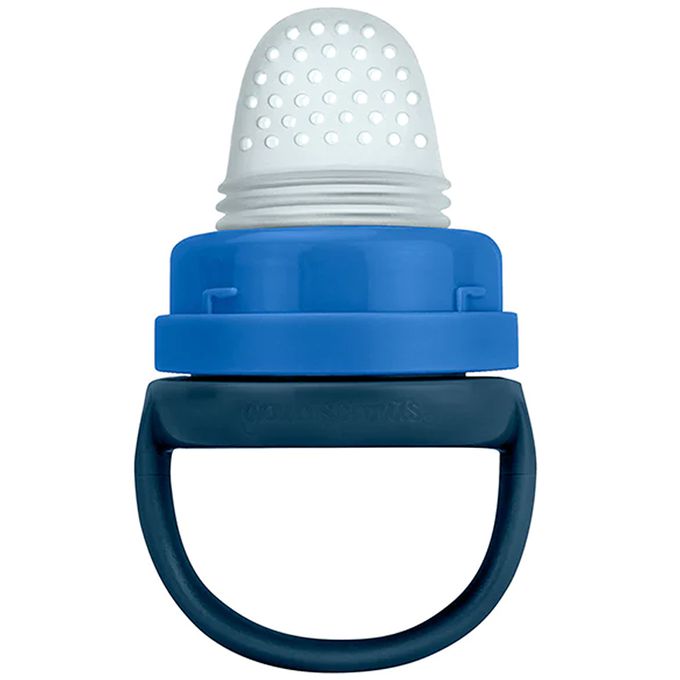 美國 green sprouts - 小綠芽咬咬樂副食品輔食器-寧靜藍