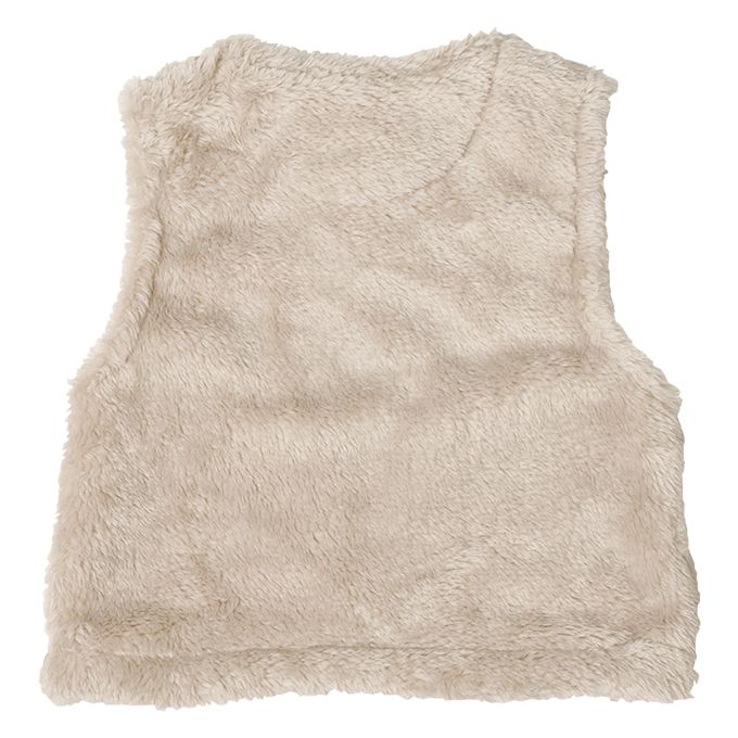 akachan honpo - 刷毛背心-咖啡色