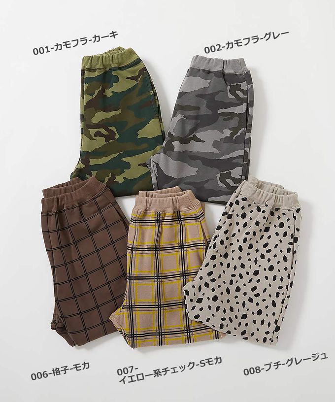 日本 devirock - 100%棉 活力休閒裏毛長褲-格紋-藍卡其