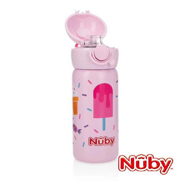 Nuby - 不銹鋼真空直飲杯-316不鏽鋼-鯨魚 (300ml)