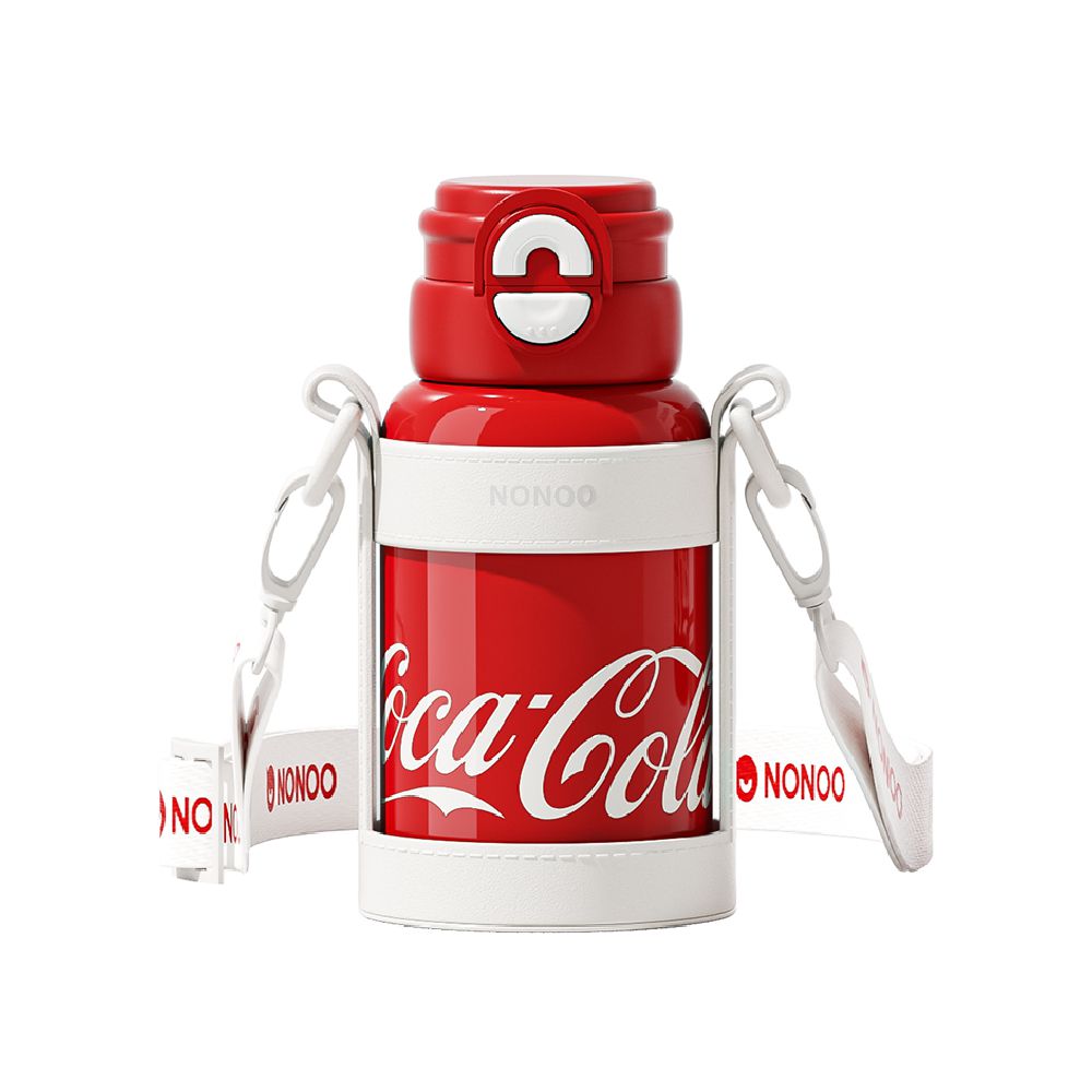 可口可樂 玩趣雙飲保溫杯-可樂紅-580ml