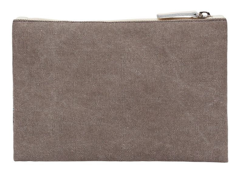 復古拼接帆布收納包-民族風-淺灰色 (FREE)