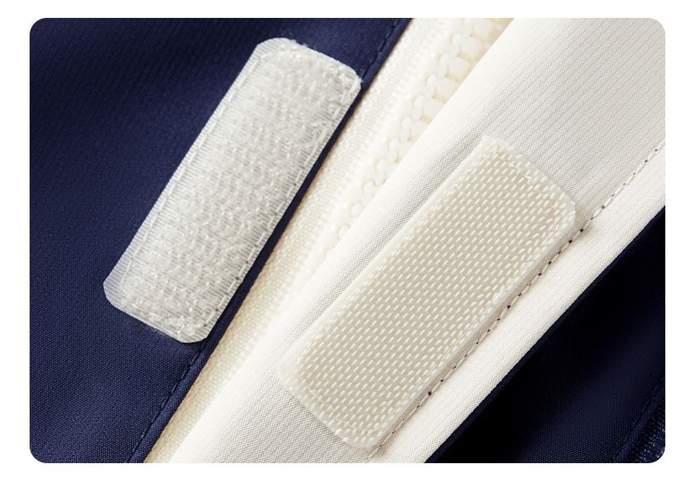 卡通汪汪隊防風防水連帽衝鋒外套-卡通人物阿奇-米白+深藍