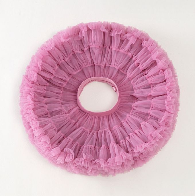 百搭蓬蓬柔軟網紗裙(純棉加寬鬆緊腰頭)