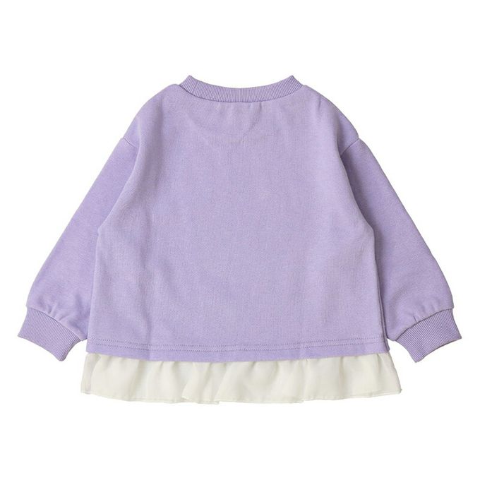 日本 ZOOLAND - 可愛女孩裏起毛長袖上衣-蝴蝶結-黑