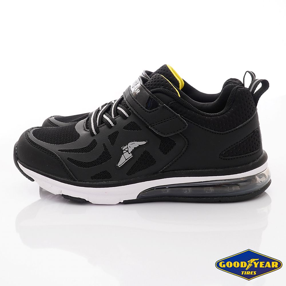 GOODYEAR - 固特異氣墊慢跑童鞋(中大童段)-運動鞋-黑