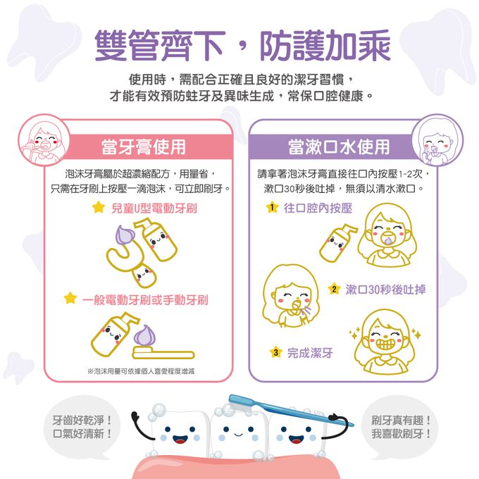 NETTEC - 優樂 Kuromi酷洛米 兒童護齒泡沫牙膏50ml-葡萄汽水