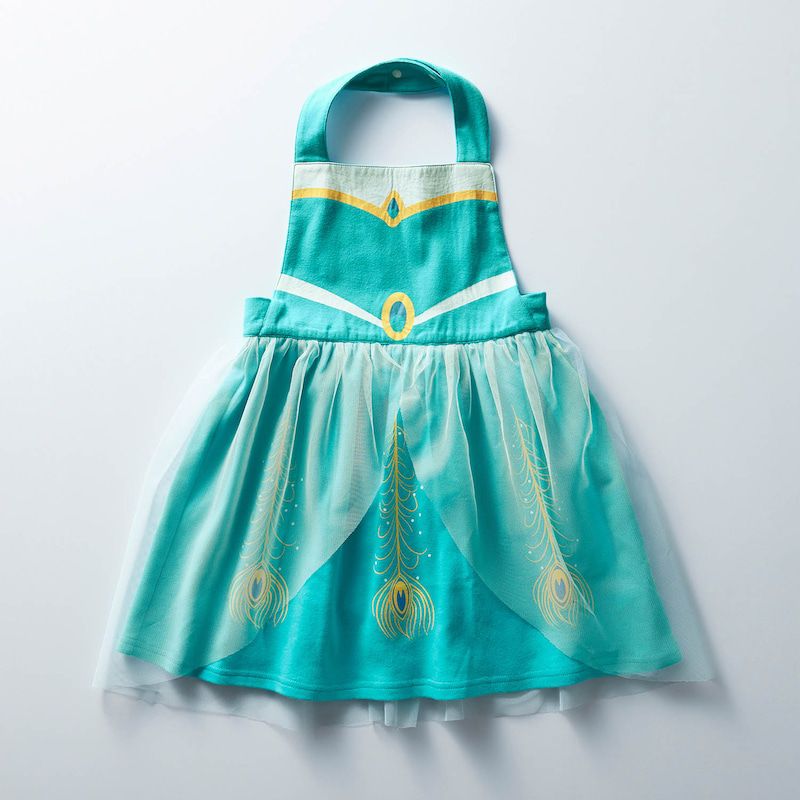 日本千趣會 - 公主圍裙式洋裝-卡通人物小美人魚-薄荷x粉紫