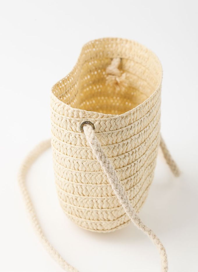 韓國 OZKIZ - (附包包帽子)熱帶棕櫚印飄逸荷葉袖洋裝-白X綠