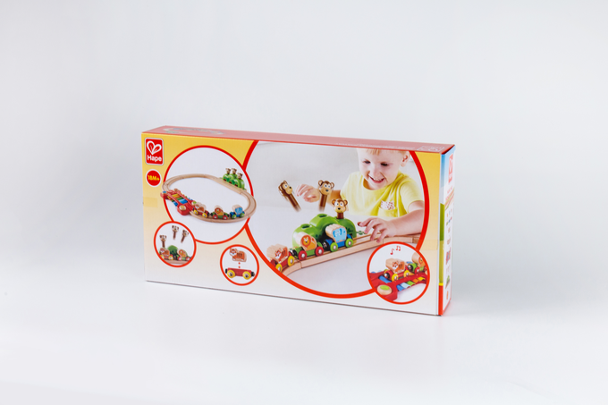 德國 Hape - 音樂跳跳猴軌道玩具(19件組)