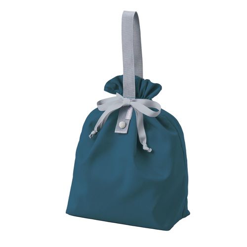 日本 MOTTERU - 輕巧折疊保冷手提包/午餐袋(可機洗)-海軍藍 (9L)