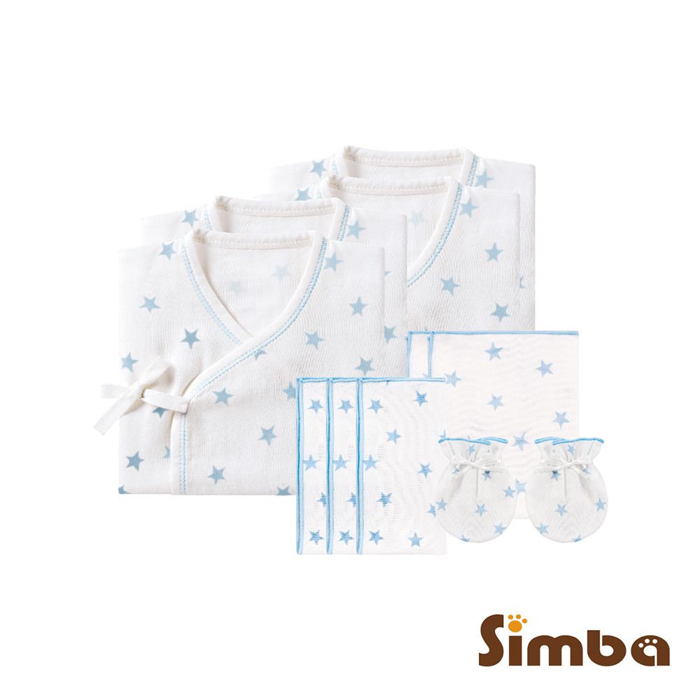 極柔感紗布柔軟呵護新生套組-好自藍 (一般款)