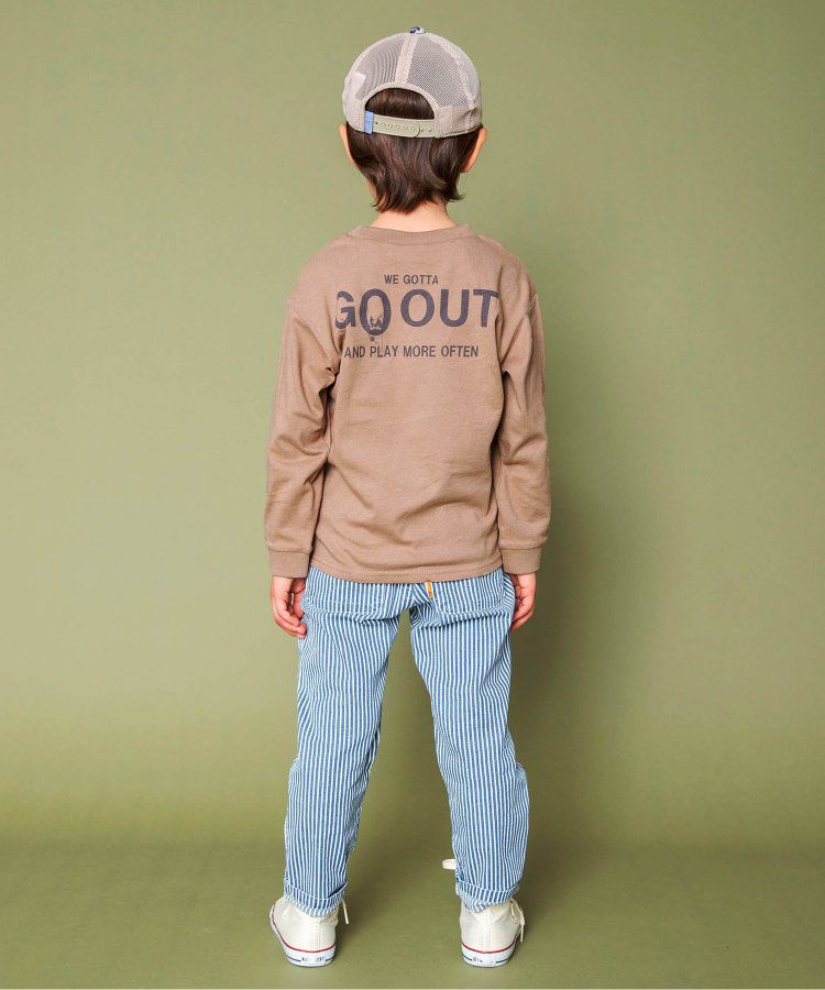 日本 BREEZE - 百搭舒適圓領薄長袖上衣-GO OUT-摩卡