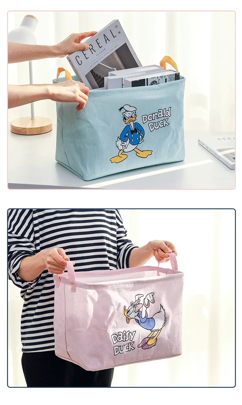 居家收納籃-卡通人物黛絲-粉色