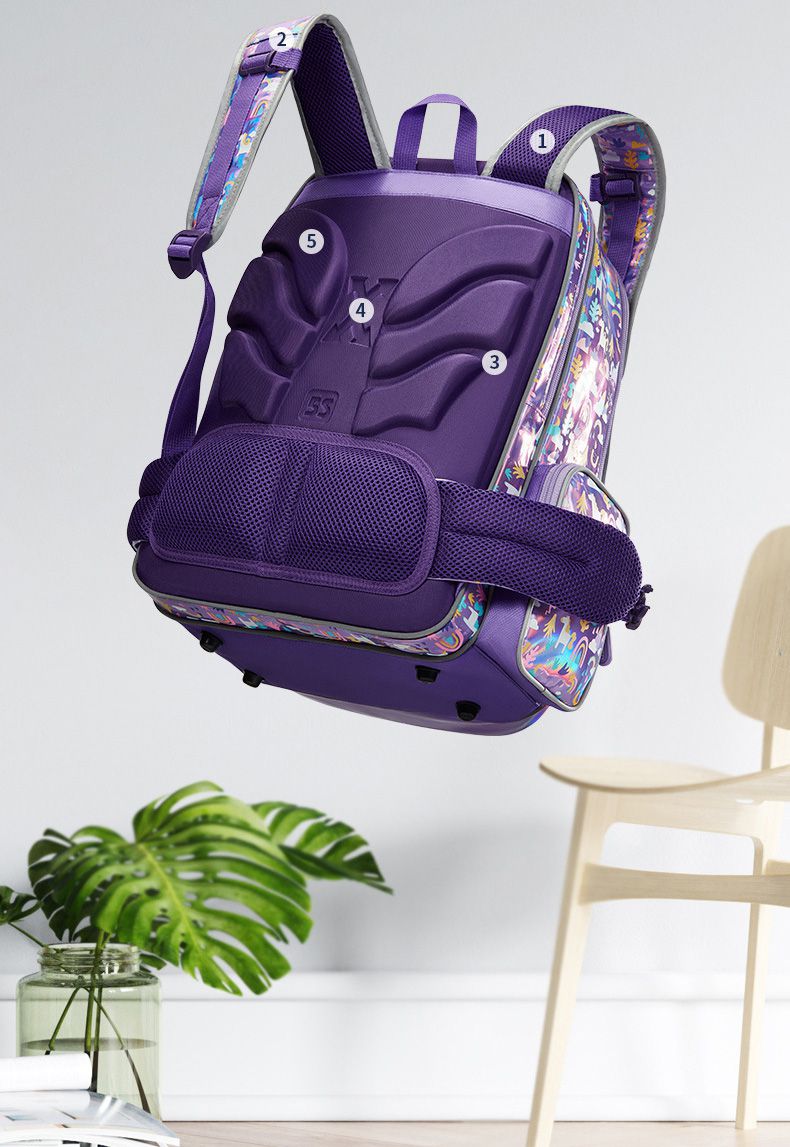 kocotree - 減壓護脊書包_小碼-行星藍