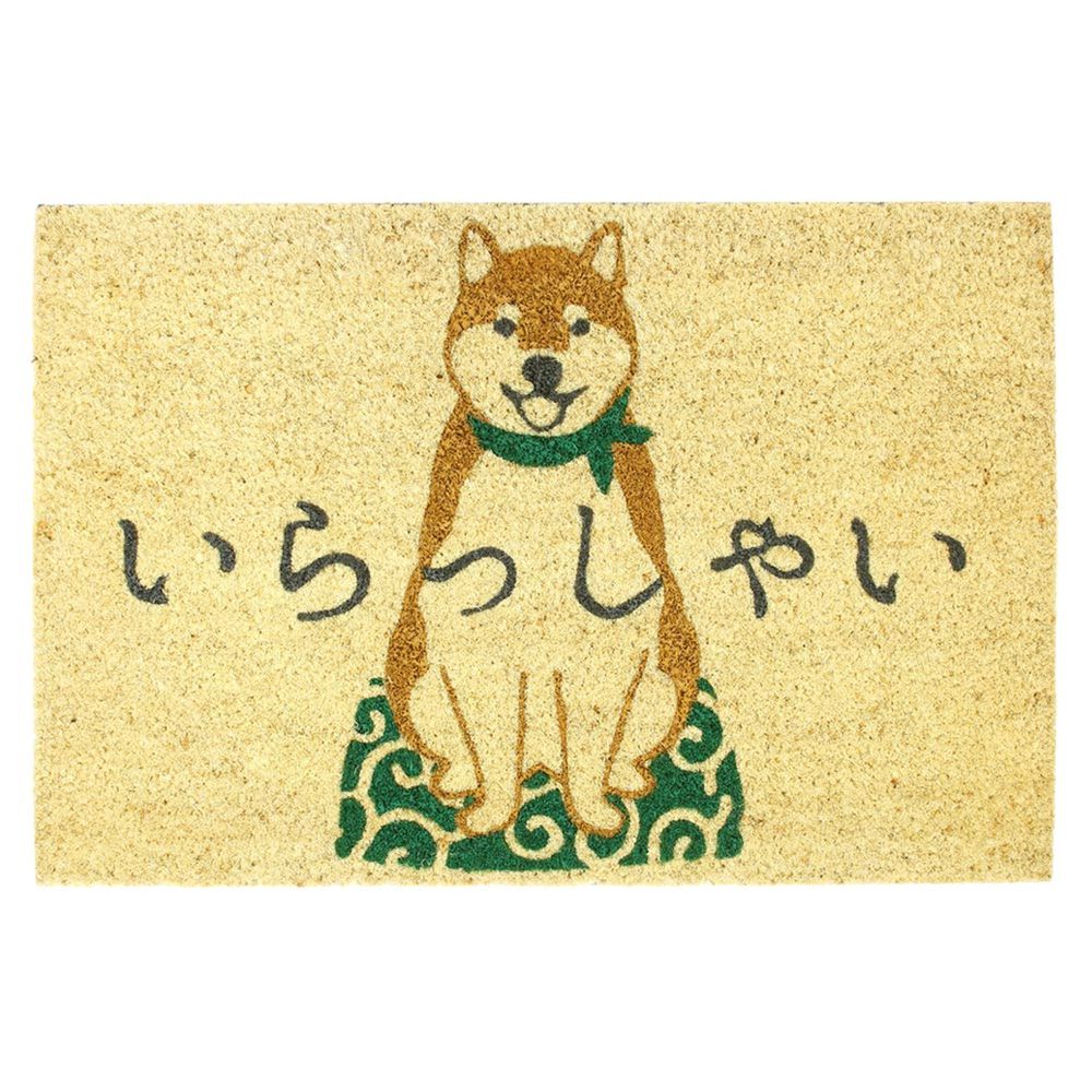 日本 TOMO - (室外款)長方形刮泥沙地墊-柴犬 (約60x40cm)