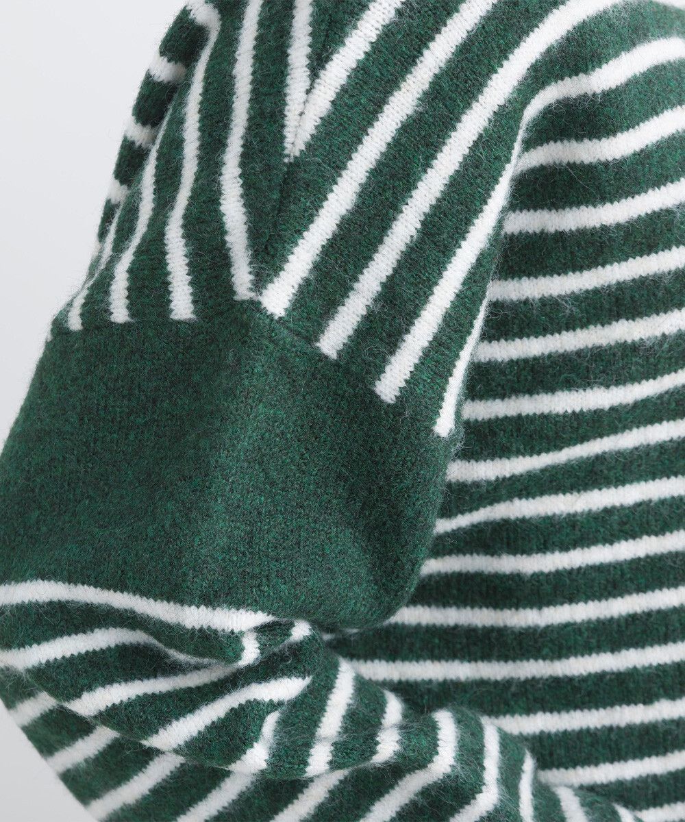 日本女裝代購 - 定番文青感條紋針織上衣-黃