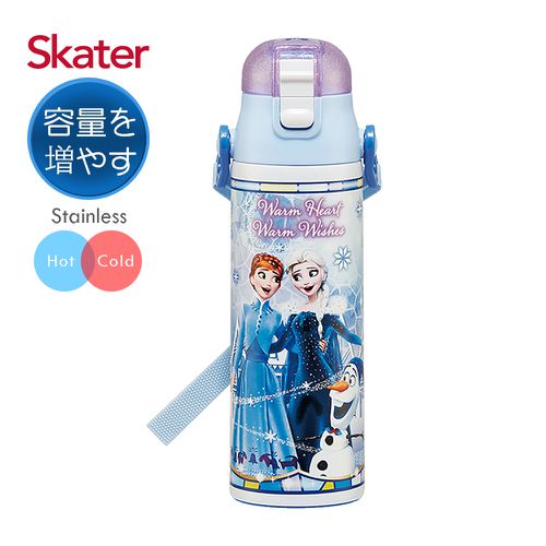 日本 SKATER - (直飲)不鏽鋼580ml保溫水壺-冰雪奇緣ADV-580ml