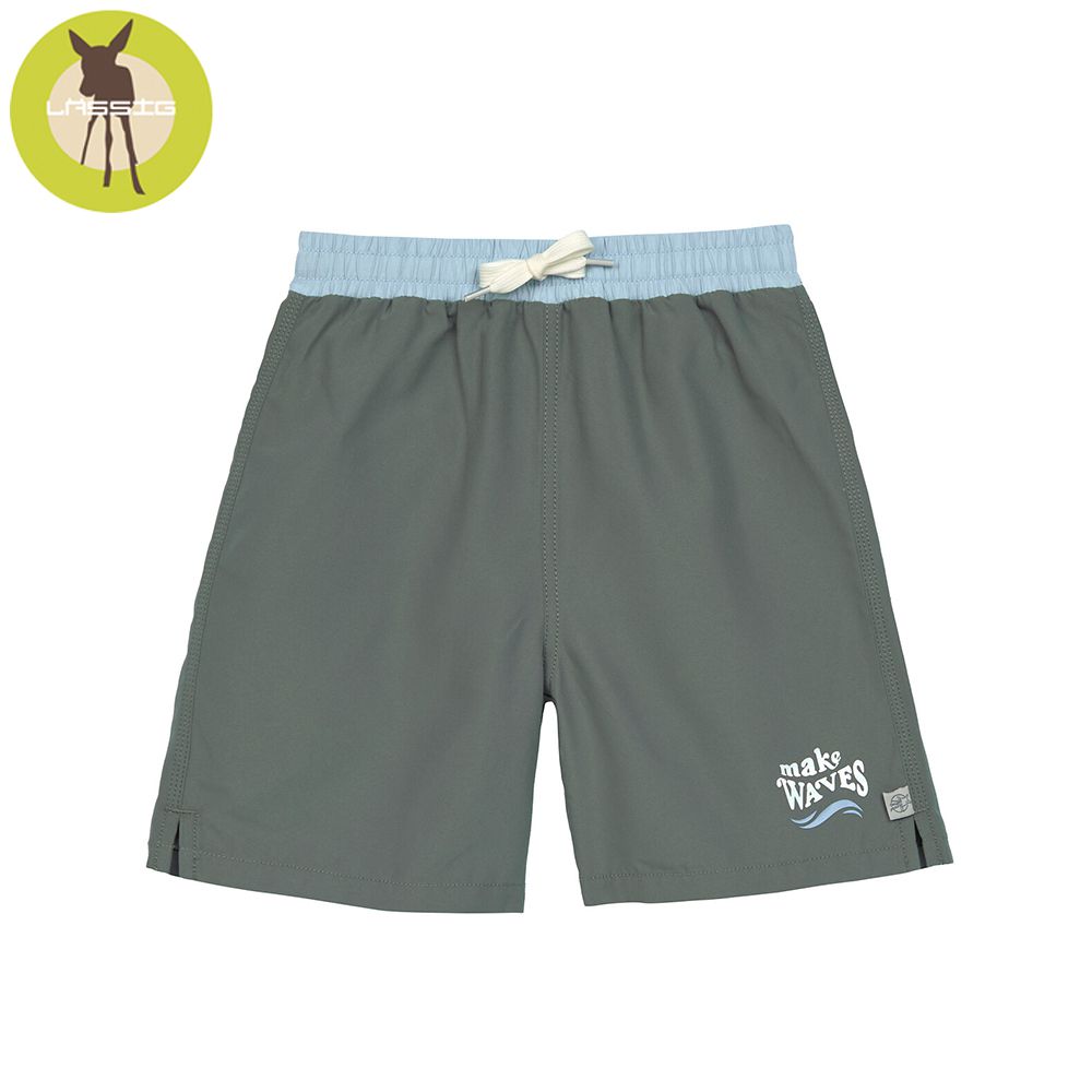 幼童抗UV游泳海灘褲-暮夜綠