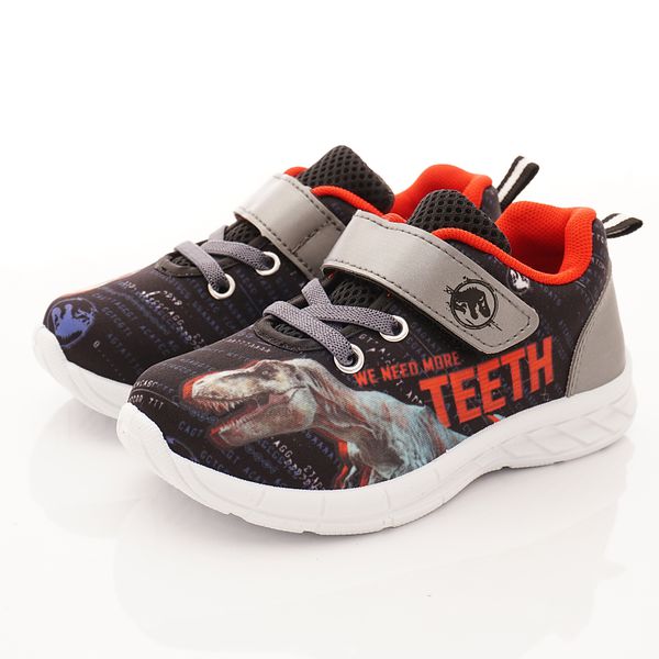 侏羅紀世界 - 卡通童鞋-電燈運動鞋款(中小童段)-灰