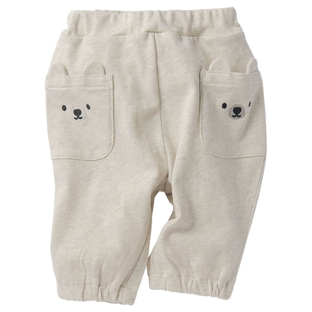 7分褲-動物造型口袋-象牙白色