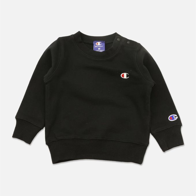 日本 Chil2 - Champion聯名 裏毛定番長袖上衣-海軍藍