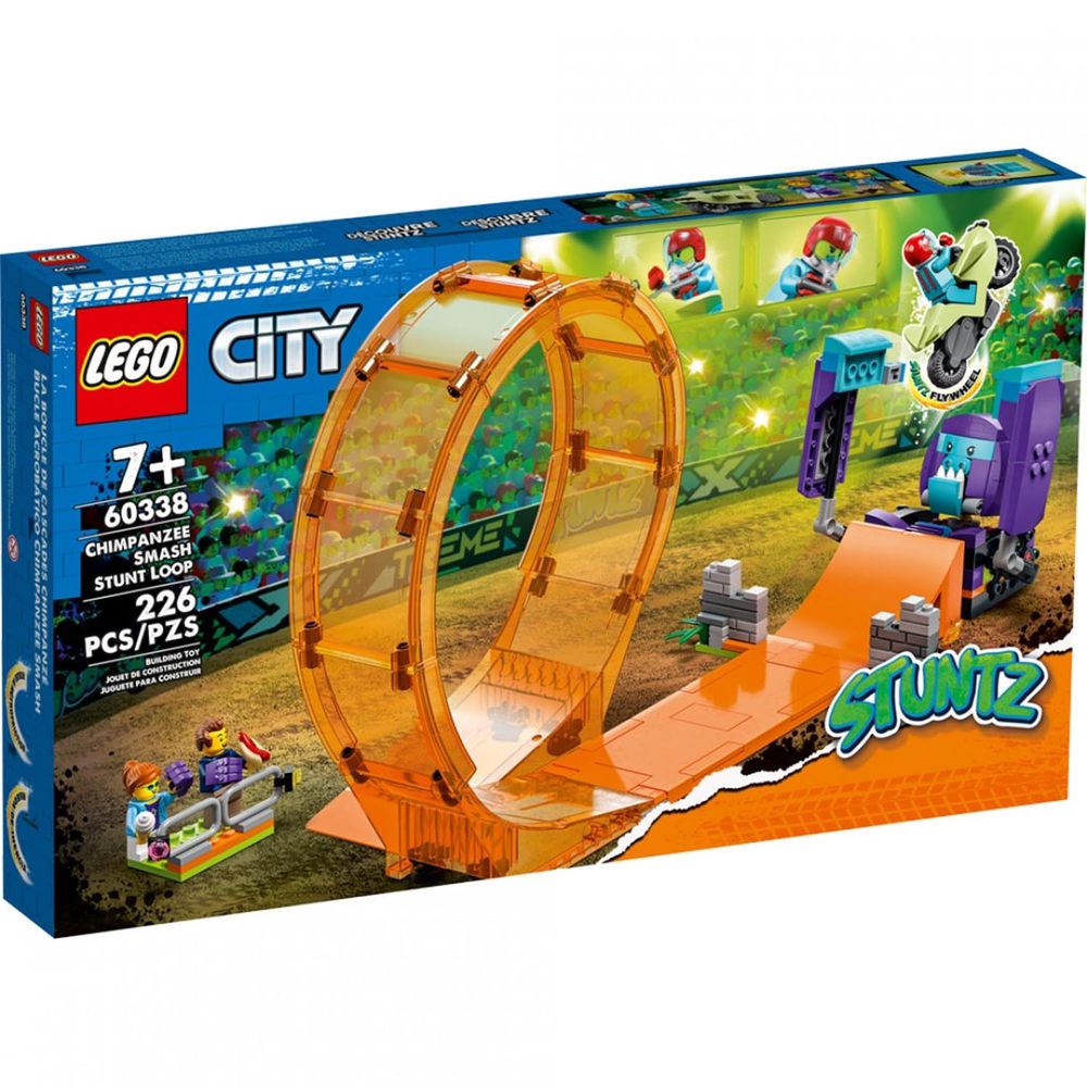 樂高積木 LEGO《 LT60338》City 城市系列 - 衝撞黑猩猩特技環形跑道-226pcs