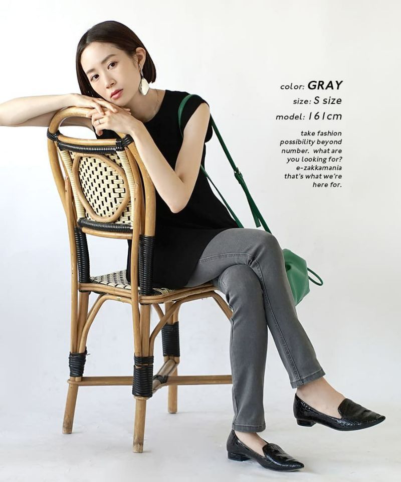 日本 zootie - 顯瘦美腿 個性彈性丹寧牛仔褲-水洗淺藍