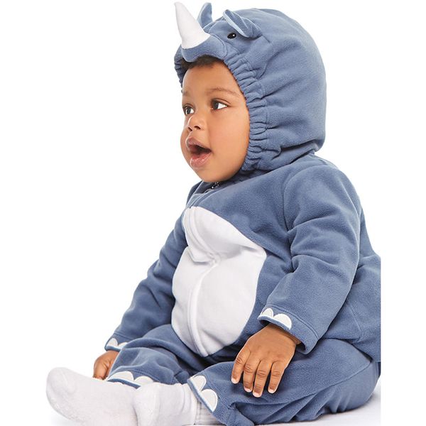 美國 Carter's - 嬰幼兒造型套裝三件組-小犀牛