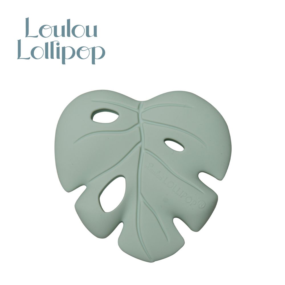 Loulou Lollipop - 加拿大 可愛造型矽膠固齒器-綠色龜背芋