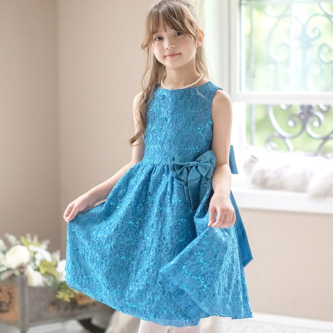 日本 Catherine Cottage - 優雅千金亮片蕾絲洋裝/小禮服-薄荷綠