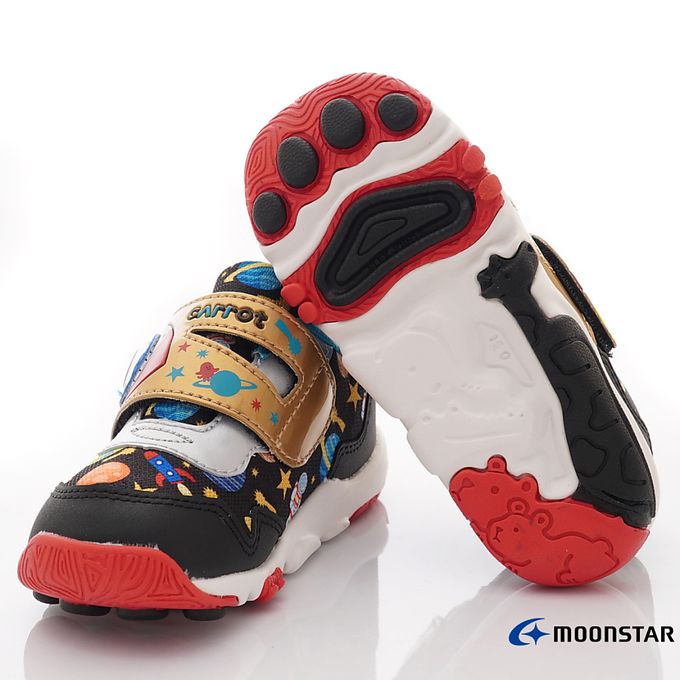 Moonstar日本月星 - 月星玩耍速乾機能款(中小童段)-運動鞋-黑