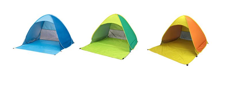 Vanibaby - 秒開抗UV遮陽帳篷-XL 無門款(適用3人)-橘色 (XL)