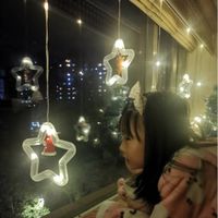 聖誕節LED彩燈(八功能款)-星星 (長度約300cm)