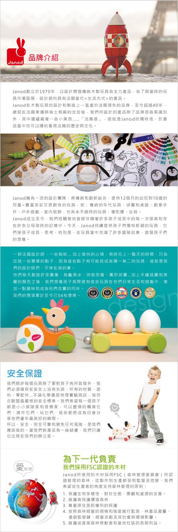 法國Janod - 幼兒觸覺拼圖-農場20pcs