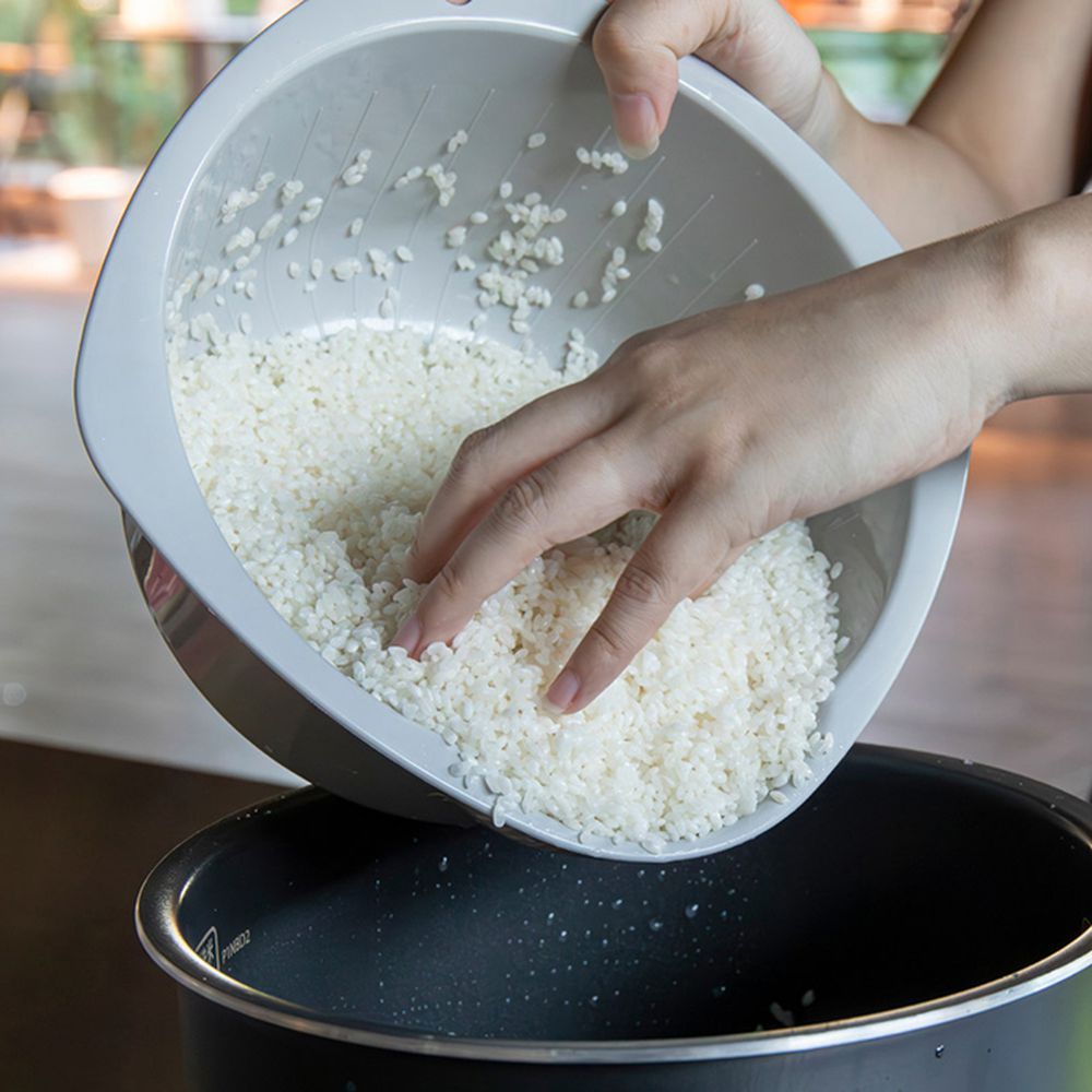atomico系列 日本製抗菌瀝水洗米盆-110g
