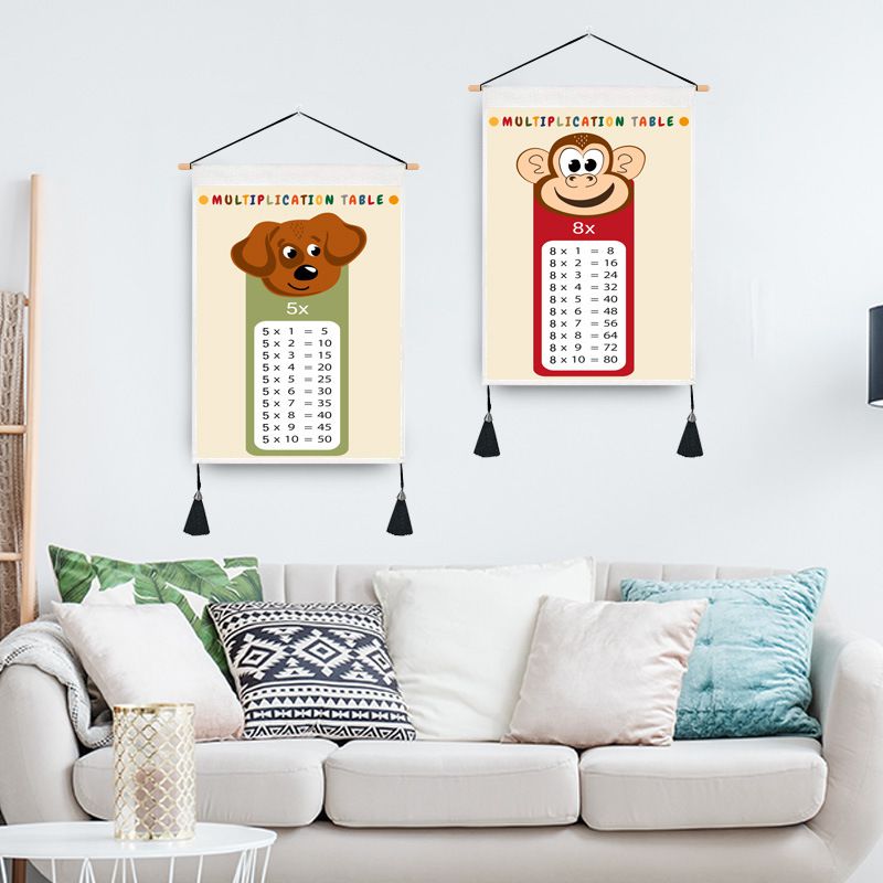 九九乘法掛畫-1~10倍數表 (35x50cm)
