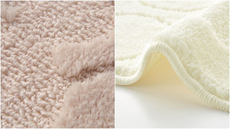 日本千趣會 - mini labo 去泥污腳踏墊-法蘭西花朵-藍綠