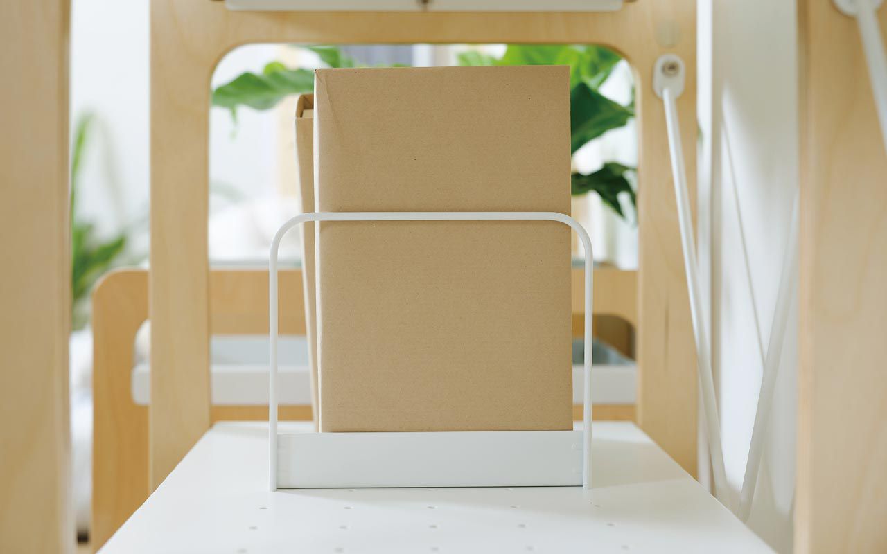 走走家具 - 置物架配件-專屬書擋組-清新白 (16.4 / 5 / 17 (cm))