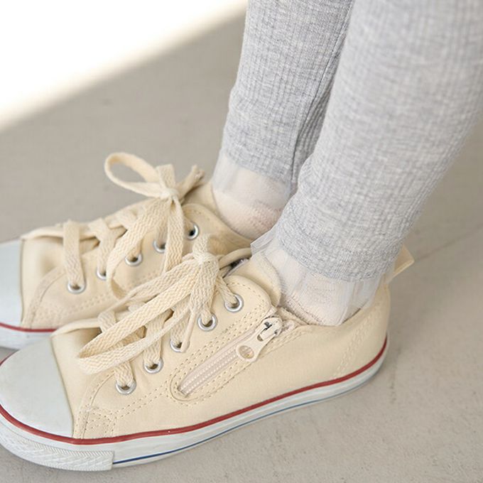 日本 Lycee mine - 下擺酷甜薄紗合身九分褲-條紋-黑白