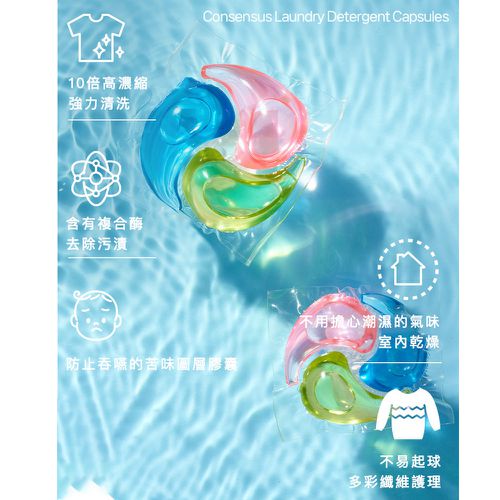 韓國進口超濃縮洗衣膠囊60入/包-清新花香(7.5g/入) 2包組