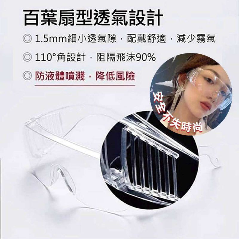 防飛沫防塵護目鏡-超值2入組 (非醫療用品)