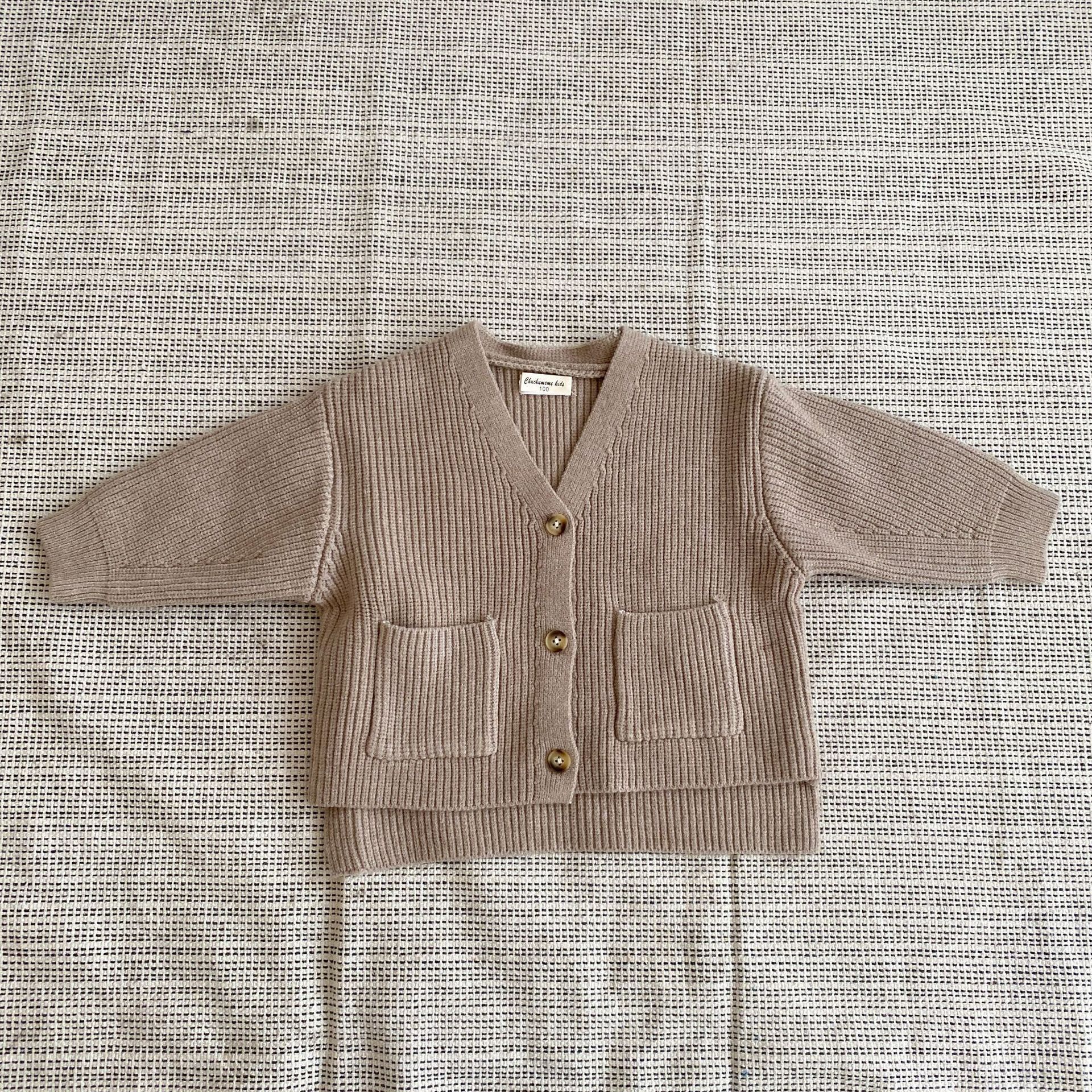 好搭配V領針織外套-摩卡咖色