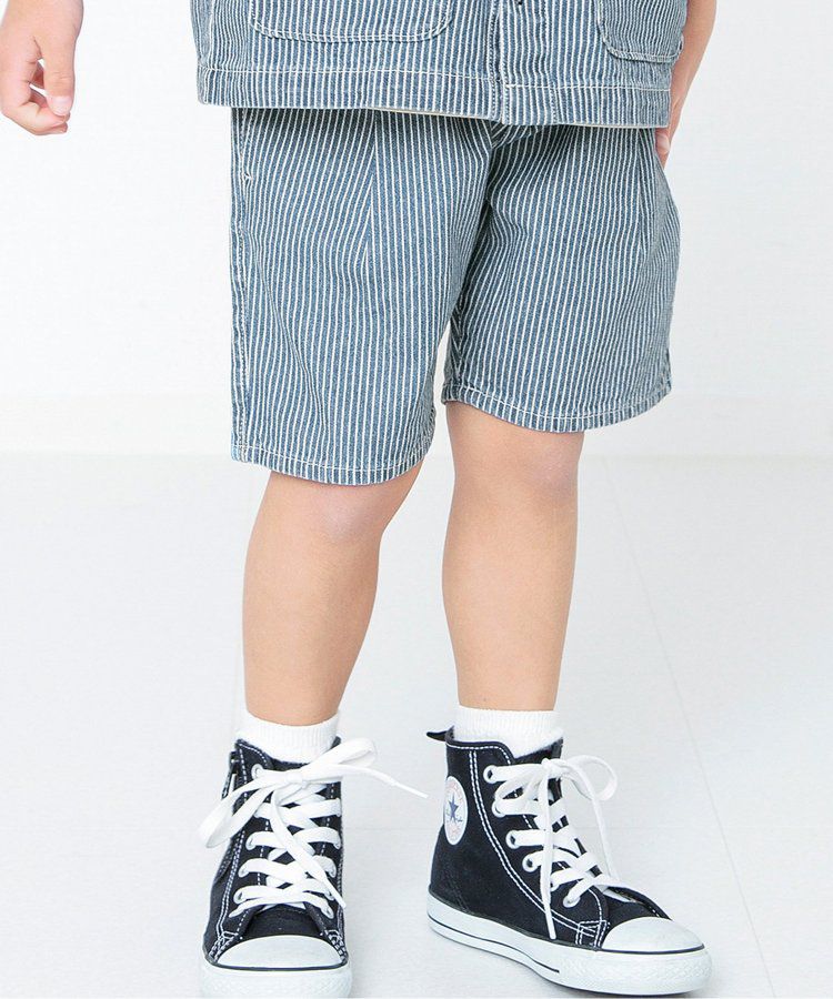 日本 BREEZE - 100%棉定番印花短褲-變形蟲-綠