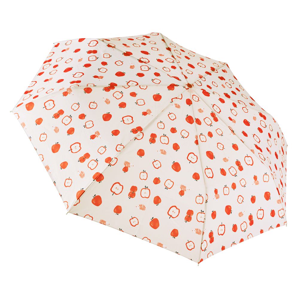 抗UV雙人自動傘-蘋果刺蝟(橘)-480g