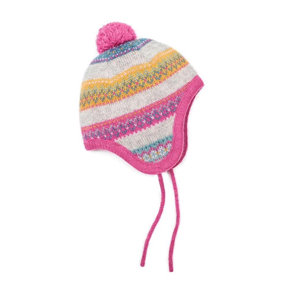 英國 JoJo Maman BeBe - 保暖舒適羊毛帽-繽紛色彩
