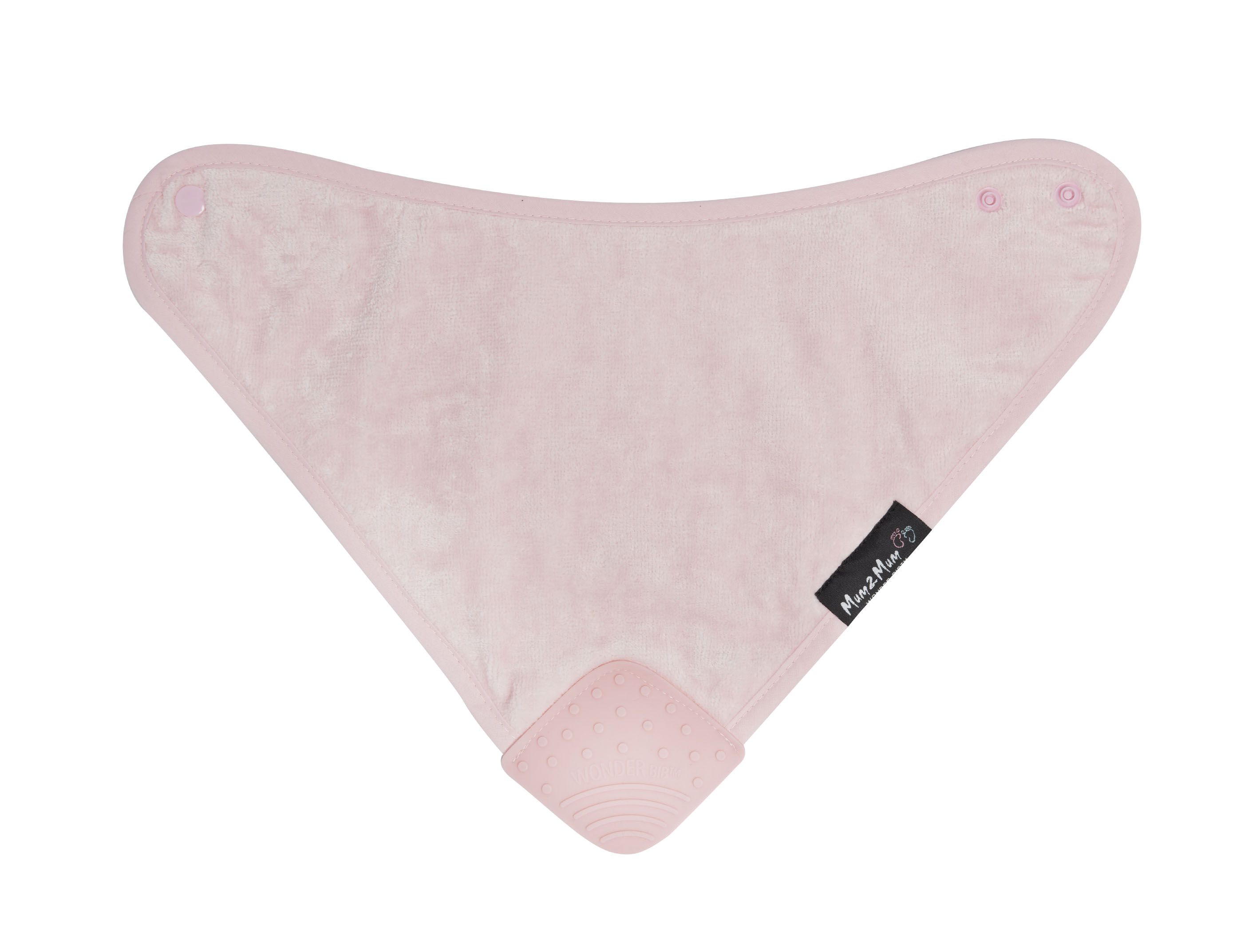 Mum 2 Mum - 機能型神奇三角咬咬兜口水巾圍兜-粉紅