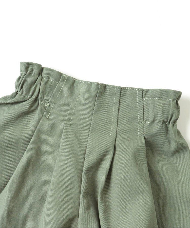 日本 BREEZE - 俏麗扇形邊鬆緊短褲-斑點-黑